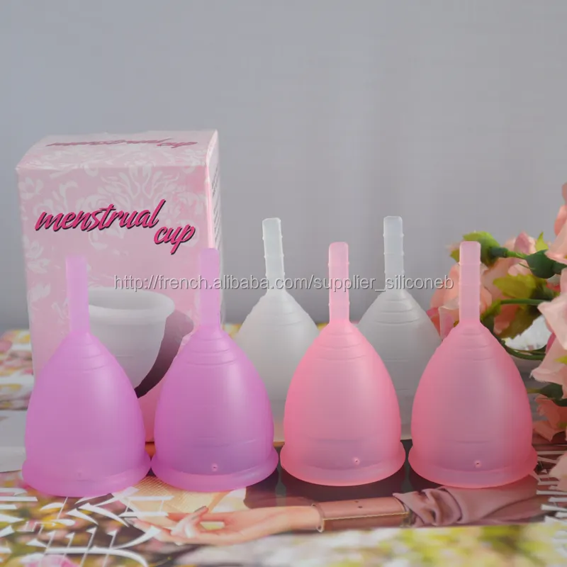 couleur rose en silicone médical tasse de menstruations chez les femmes