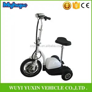 CE onaylı 500 W 48 V enerjili zappy 3 tekerlekli elektrikli scooter için ön süspansiyon ile yaşlı adam/Elektrikli Üç Tekerlekli Bisiklet