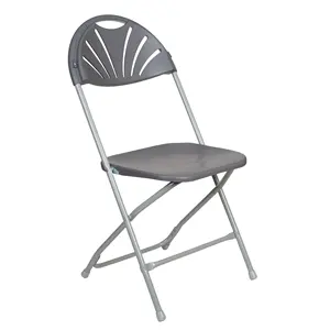 Plastic Folding Chairs For Wedding Fan Back Steel Plastic Folding Chair For Banquet Event Party Wedding Rental
