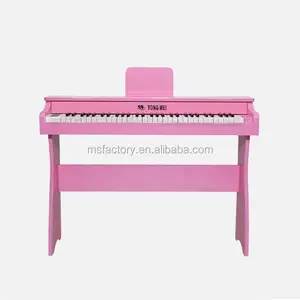 Keyboard Piano Elektronik untuk Anak-anak, Mainan Kayu 2019 2020 Warna Merah Muda