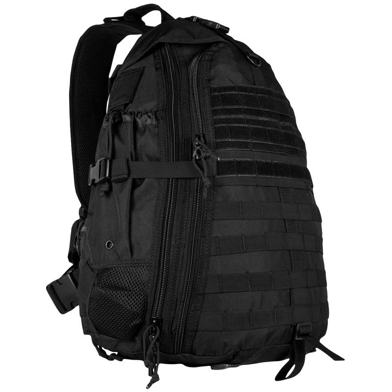 Сверхмощная черная военная тактическая сумка-слинг через плечо Molle, рюкзак с карманом для гидратации на обратной стороне