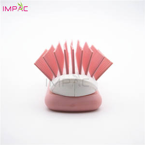 Brosse <span class=keywords><strong>Denman</strong></span> unique en cheveux humains, toucher doux, droite, rose, plastique, 9 rangées - Product Image 5