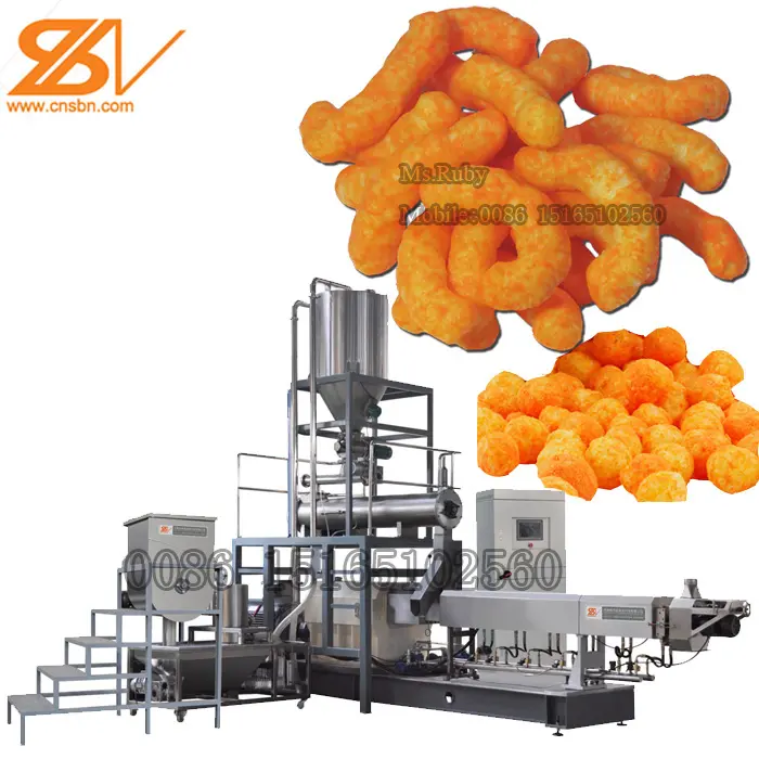 CE Customized Cereals Corn Snacks Food Processing Maker Machine Production Line plant