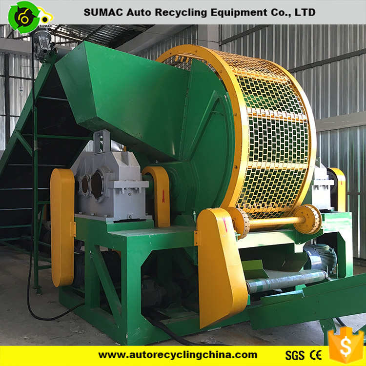 New tái chế chất thải cao su lốp băm nhỏ máy để bán