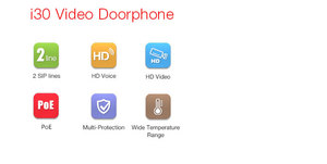 Vidéophone <span class=keywords><strong>SIP</strong></span> i30, produits d'interphone de sécurité - Product Image 4
