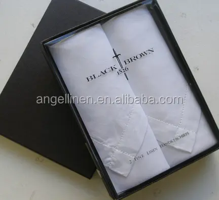 100% cotton handkerchief with dot hemstitch for wedding