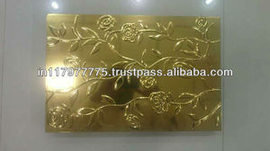 CARREAUX MURAUX EN CÉRAMIQUE GOLD LOOK Carrelage de mosaïque 300*300MM Carrelage de douche mural au sol Or/antidérapant Résistant à l'usure Imperméable - Product Image 5