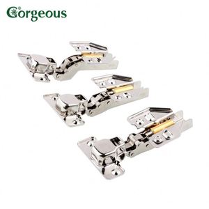 Furnitur kabinet tutup lembut F829G cantik cermin terpasang baja tahan karat engsel Modern geser dapur, engsel furnitur - Product Image 3