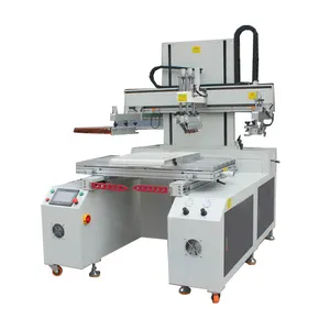 automatic flat bed label screen printing machine 60x 90cm table slide screen printers for pcb board