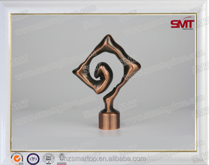 nuevos remaches de la barra de cortina del metal del estilo de la moda, casquillos decorativos caseros de la barra de cortina - Product Image 1