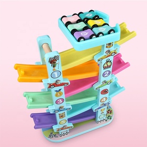 Quattro/Sei Livello Educativi di <span class=keywords><strong>legno</strong></span> rampa racer Auto Scivola giocattolo di <span class=keywords><strong>legno</strong></span> camion - Product Image 2