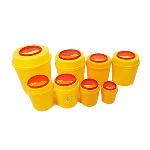 Factory price Wholesale Square Medical Sharp Waste Container, Round Biohazard Bins 7L /