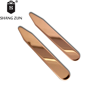 Los fabricantes de oro rosa <span class=keywords><strong>collar</strong></span> de moda de los hombres traje de accesorios de <span class=keywords><strong>metal</strong></span> de encargo <span class=keywords><strong>collar</strong></span> refuerzos de acero inoxidable cuello - Product Image 2