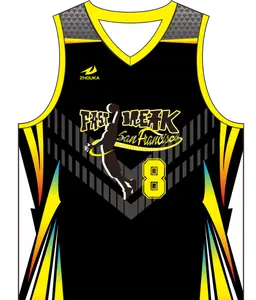 22-23 Zhouka Desain Baru Basketball Jerseys Murah Hot Custom Jersey Basket