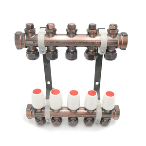 Dunyun fabbrica forgiato collettore in ottone valvola da 2 <span class=keywords><strong>a</strong></span> 8 modi di <span class=keywords><strong>riscaldamento</strong></span> dell'acqua manuale manico piano di <span class=keywords><strong>riscaldamento</strong></span> OEM Ball - Product Image 3