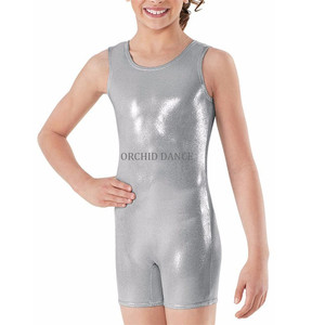 Hot Bán Spandex Sáng Bóng Trẻ Em Thể Dục Dụng Cụ Mặc Lùn Trẻ Em Unitard - Product Image 3