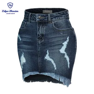 Mini jupe enveloppante en jean pour femmes, tenue pour dames, nouveau style, pour les dames