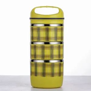 Economic and Reusable Eco Friendly Material Stainless Steel Lunch Box Large Capacity All In One For Home Use