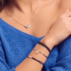 <span class=keywords><strong>Bracciale</strong></span> Minimalista Delicato Inspire Jewelry per <span class=keywords><strong>Donna</strong></span>, Gioiello in Acciaio Inossidabile Placcato Oro, <span class=keywords><strong>Bracciale</strong></span> a Catena Inciso per Uomo - Product Image 6