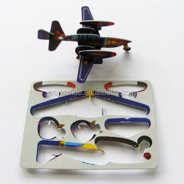 Самолёт 3D головоломки раскраски головоломки, модельные игрушки, DIY карты