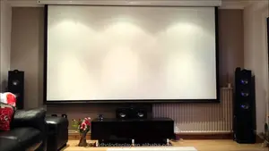 250 pulgadas de pantalla del proyector motorizado grande de pantalla de proyección