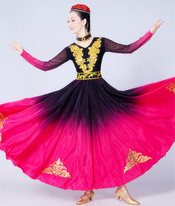 Nueva Llegada: Faldas de Danza del Vientre Estilo Gitano con Volantes, Faldas de <span class=keywords><strong>Flamenco</strong></span> de Círculo Grande, Vestidos de Danza sin Top - ¡Gran Oferta! - Product Image 4