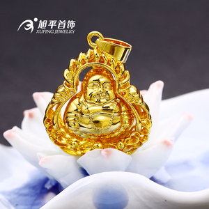 Xuping Guangzhou 24K color oro joyas de imitación alta calidad Buddha divinidad estilo religioso pendiente neutro - Product Image 1