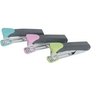 China factory professional office fashion design manual metal medium sized desktop paper stapler