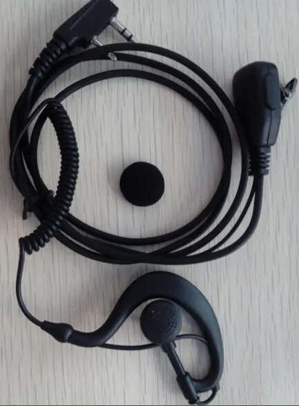 Hands free earphone for two way radio/walkie talkie wireless earpiece
