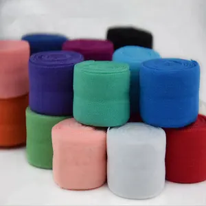 Commercio all'ingrosso colorful solid fold negli elastico