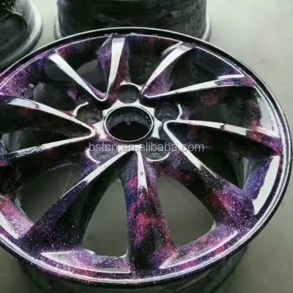 車のホイール用の3D立方水路水転写印刷フィルム水溶性紫星空のメーカー