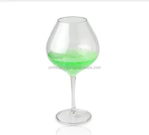 Wholesale goblet wine plastic-Plastic wine goblet champagne flute cup from United plastics
