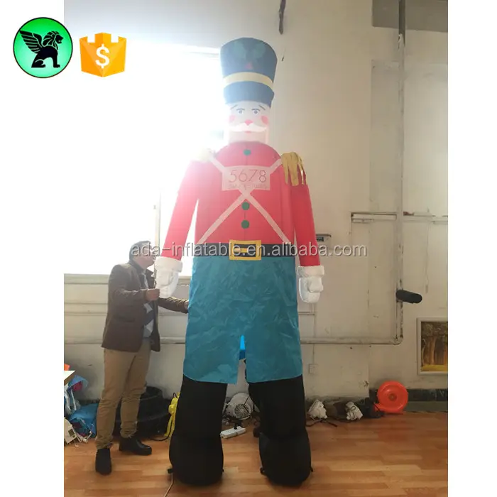 3m Inflatable Soldier Customized The Nutcracker Cartoon 10ft High Christmas Father Inflatable / Father Claus