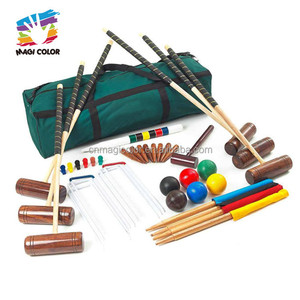 En gros en plein air en bois 6-joueur <span class=keywords><strong>croquet</strong></span> jeu pour pelouse jouer W01D004 - Product Image 1