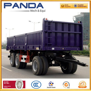 Panda 2 ejes granja remolques / cama plana barra de tiro <span class=keywords><strong>remolque</strong></span> lleno y dump volquete <span class=keywords><strong>remolque</strong></span> lleno - Product Image 2