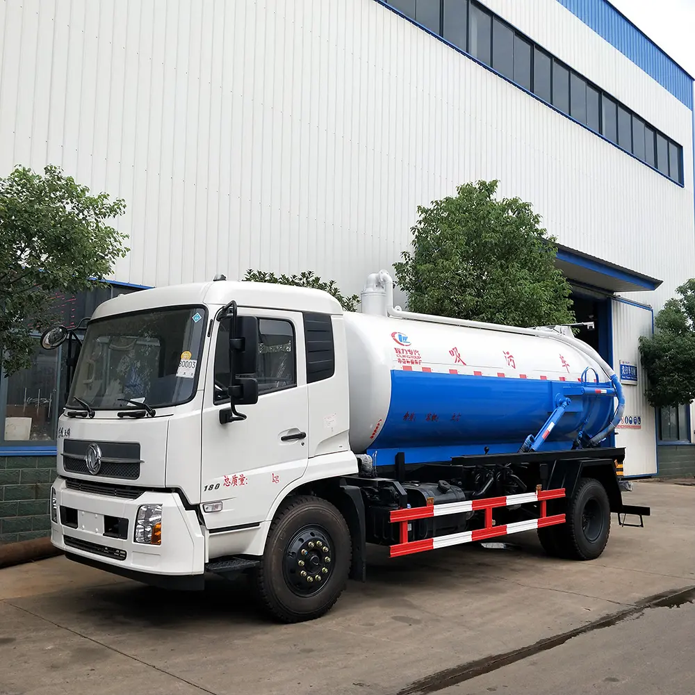 4X2 Factory Sales Dongfeng 10000 Liter Vacuüm Zuig Riolering Truck