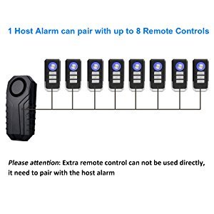 Wasserdichte Batterie versorgung 113dB Drahtlose Fernbedienung Sicherheit Auto Vibrations sensor <span class=keywords><strong>Alarm</strong></span> - Product Image 2
