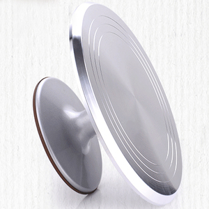 Wholesale High Quality Silver Color Aluminium Alloy <strong>Cake</strong> Decorating Rotating <strong>Stand</strong> - Product Image 4