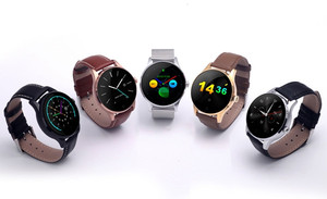 2016 Año Nuevo marca <span class=keywords><strong>K88H</strong></span> Lujo dial Redondo Impermeable <span class=keywords><strong>reloj</strong></span> inteligente para android y IOS con correa cambiable - Product Image 5