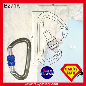 Taiwan 23KN Screw Lock For Wild Sports Carabiner - Product Image 4