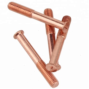 M6 punto de <span class=keywords><strong>cobre</strong></span> perno tornillo stud, acero chapado en <span class=keywords><strong>cobre</strong></span> punto tornillo de soldadura - Product Image 2