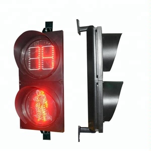 12 'mid-<span class=keywords><strong>Block</strong></span> crosswalk tín hiệu giao thông năng động dẫn ánh sáng giao thông cho người đi bộ với bộ đếm thời gian màu trắng - Product Image 2