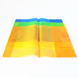Penutup buku poli jaket buku PVC permukaan matte plastik tembus pandang bening