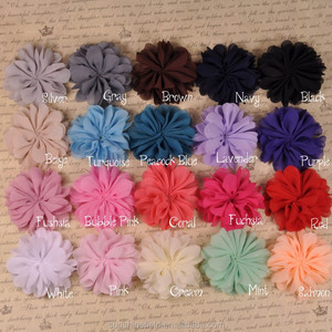 2,75 "Vieira colmena bailarina gasa del pétalo flores bebé vendas <span class=keywords><strong>de</strong></span> La Flor infantil tocado Reina del bebé - Product Image 1