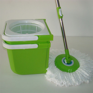 Venta caliente alta calidad 360 Degree Spin Mop magia como se ve <span class=keywords><strong>en</strong></span> TV cubo rotar fácil doble trapeador herramientas - Product Image 4