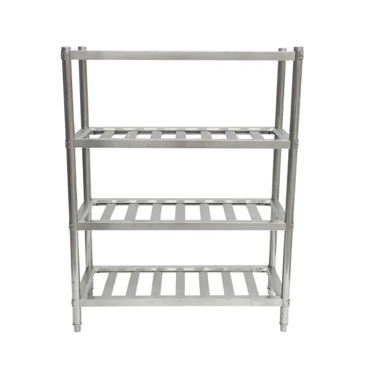 Metal storage rack multi-level stainless steel shelf