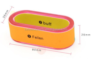 Forme ronde écologique en douceur 4 étapes <span class=keywords><strong>manucure</strong></span> Nail Art beauté vernis tampons bloc - Product Image 2