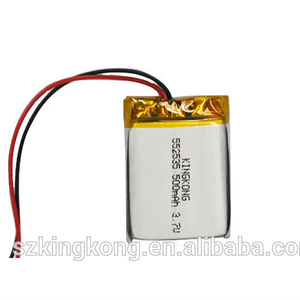 <span class=keywords><strong>500mah</strong></span> 3.7V PL552535 נטענת Lipo סוללה עבור כוח בנק gps מחשב - Product Image 2