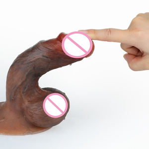 Grand Silicone Médical brun Pénis Réaliste Gode pour Dames Utilisez Sex Jouet <span class=keywords><strong>Avec</strong></span> <span class=keywords><strong>Ventouse</strong></span> BLQ-1152 - Product Image 5