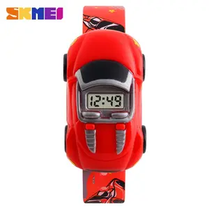 모조리 자동차 시계 디지털-패션 크리 에이 티브 어린이 시계 SKMEI 1241 브랜드 만화 자동차 디지털 키즈 시계 소년 소녀 드레스 손목 시계